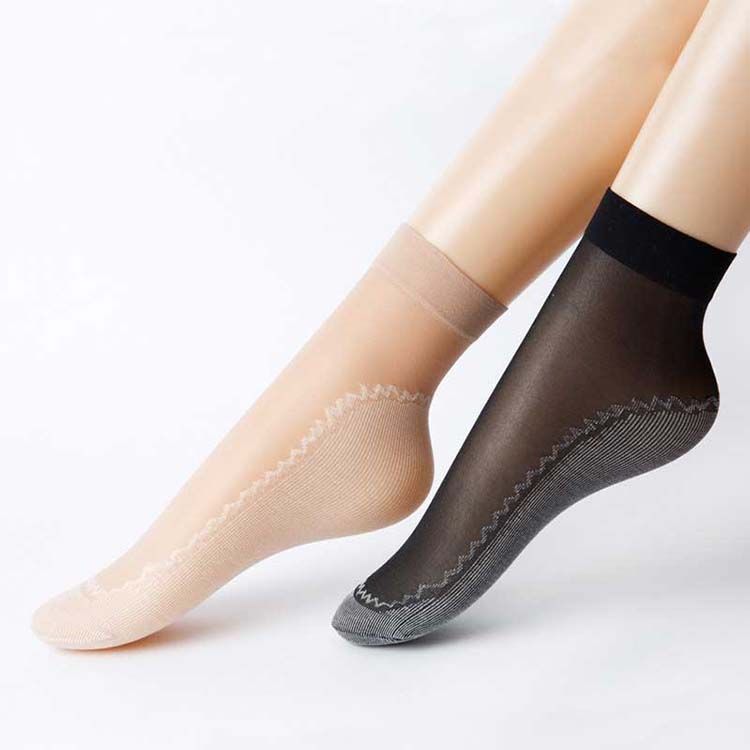 南极人 【10双装】春夏棉底短丝袜女中短筒丝袜薄款防滑丝袜防勾丝袜耐磨袜（颜色随机）