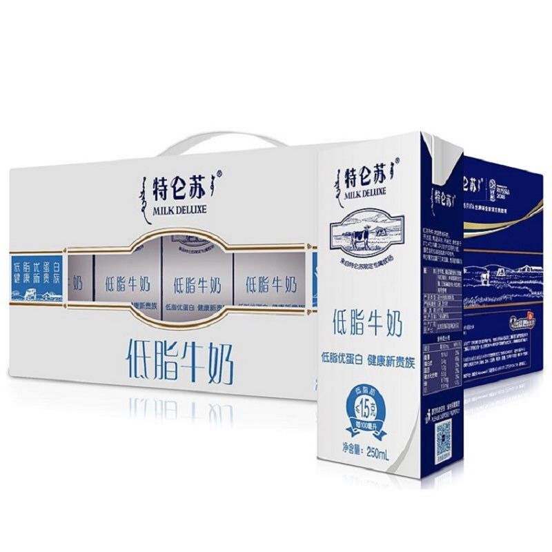 蒙牛 特仑苏低脂牛奶250ml*12盒