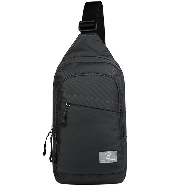 爱华仕 户外小包休闲挎包骑行包胸包黑色OCK5530