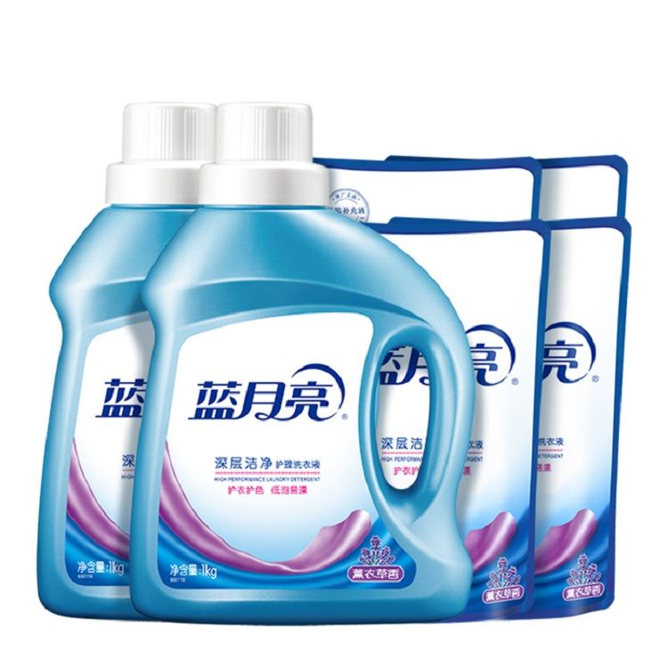 蓝月亮 洗衣液8斤 （瓶装1kg*2+袋装500g*4） 深层洁净薰衣草香