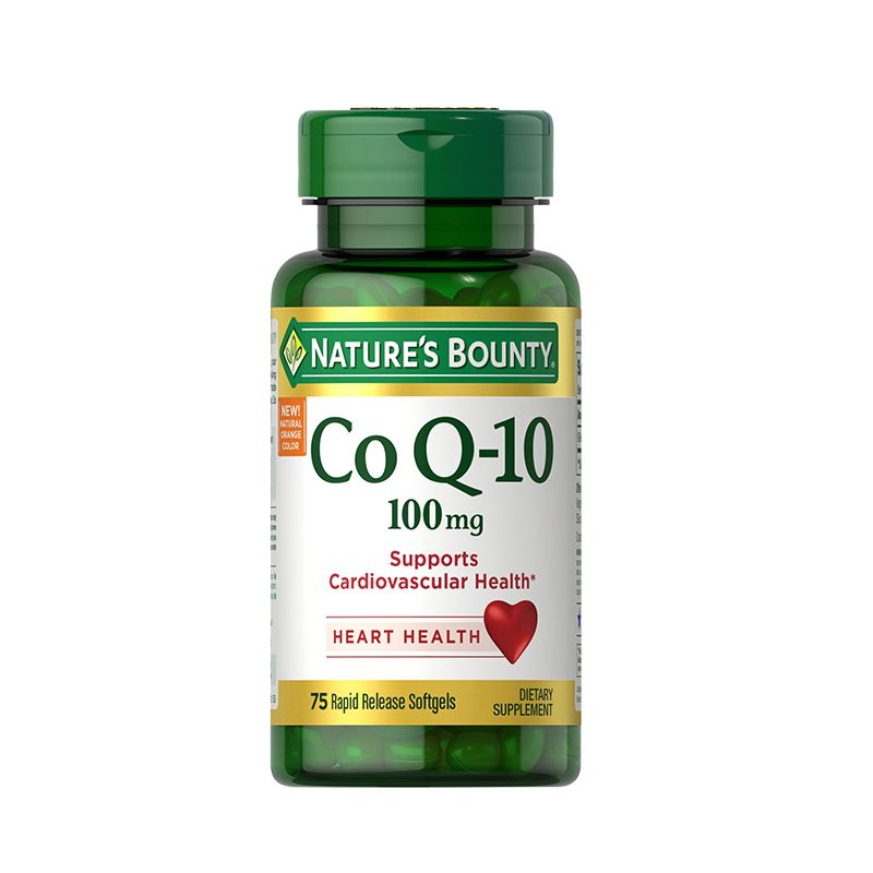 Nature's bounty/自然之宝 辅酶Q10软胶囊75粒 美国进口 爸妈心脏活动之源 佳益康