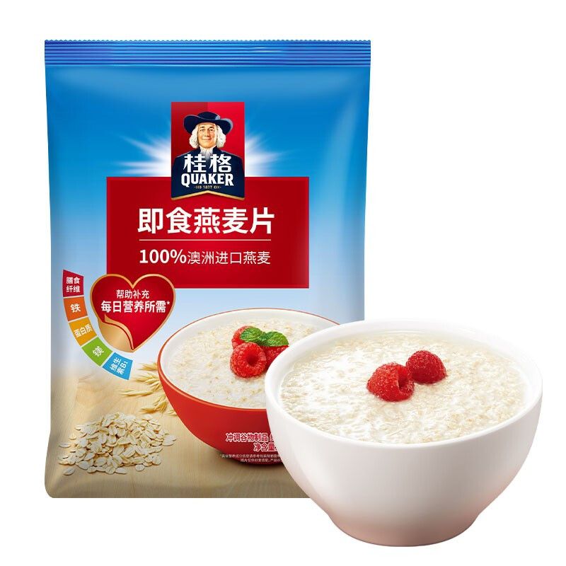 桂格 即食燕麦片1000g 早餐麦片营养代餐谷物