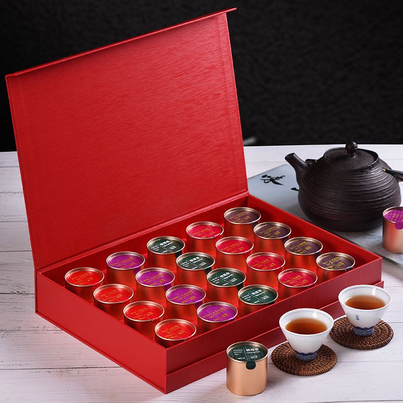 果满园 【20小罐茶】 一罐茶小铝罐装茶叶武夷大红袍金骏眉铁观音茶叶茶礼品装小罐茶送礼佳品