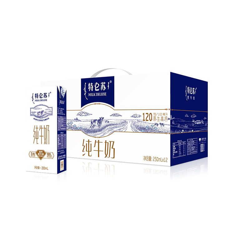 蒙牛 特仑苏 纯牛奶250ml*12盒礼盒装