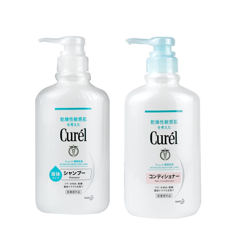 CUREL/珂润 洗发水+护发素两件套 420ml 日本进口 滋润顺滑去油清爽控油 【保税仓直发】SAIJIA