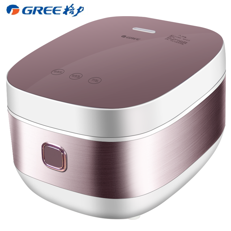 GREE/格力 电饭煲电饭锅4升电饭煲3-4人智能24小时预约 不粘内胆多功能电饭煲大容量玫瑰金色GDF-40X22C