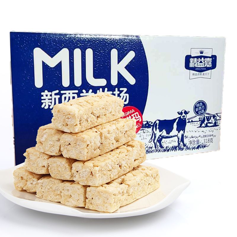 精益嘉 新西兰牧草沙琪玛318g 营养早餐办公室下午茶糕点 心宅家休闲零食