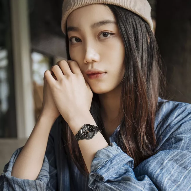 西铁城CITIZEN 光动能手表日期显示简约轻奢情侣对表男表BM7527-89E/女表EW2597-86E 