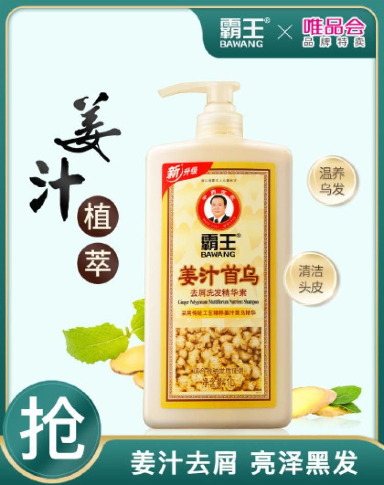 霸王 1L大容量姜汁首乌洗发水生姜防脱生发控油去屑生姜洗发露洗头膏 姜汁首乌去屑洗发水（1L）姜汁首乌去屑洗发水（1L）