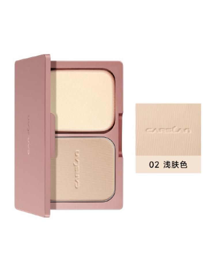 卡姿兰 【持久服帖】恒丽透明粉饼4代非散粉持久定妆干湿两用补妆服帖 02浅肤色 9g