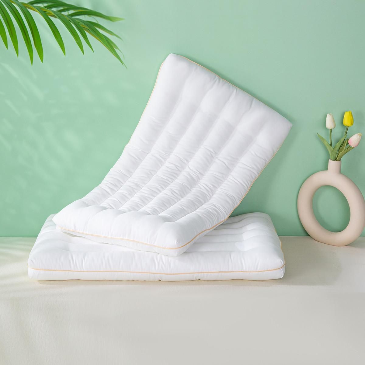 馨而乐 富安娜出品抑菌防螨枕芯学生枕中枕低枕单个 抑菌防螨享云学生枕 50*30/cm