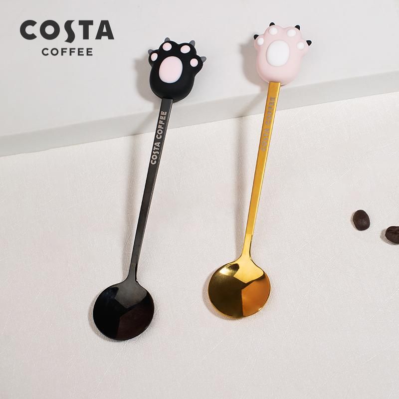 天猫 COSTA304不锈钢小勺子女可爱金色轻奢高端甜品精致咖啡勺搅拌勺