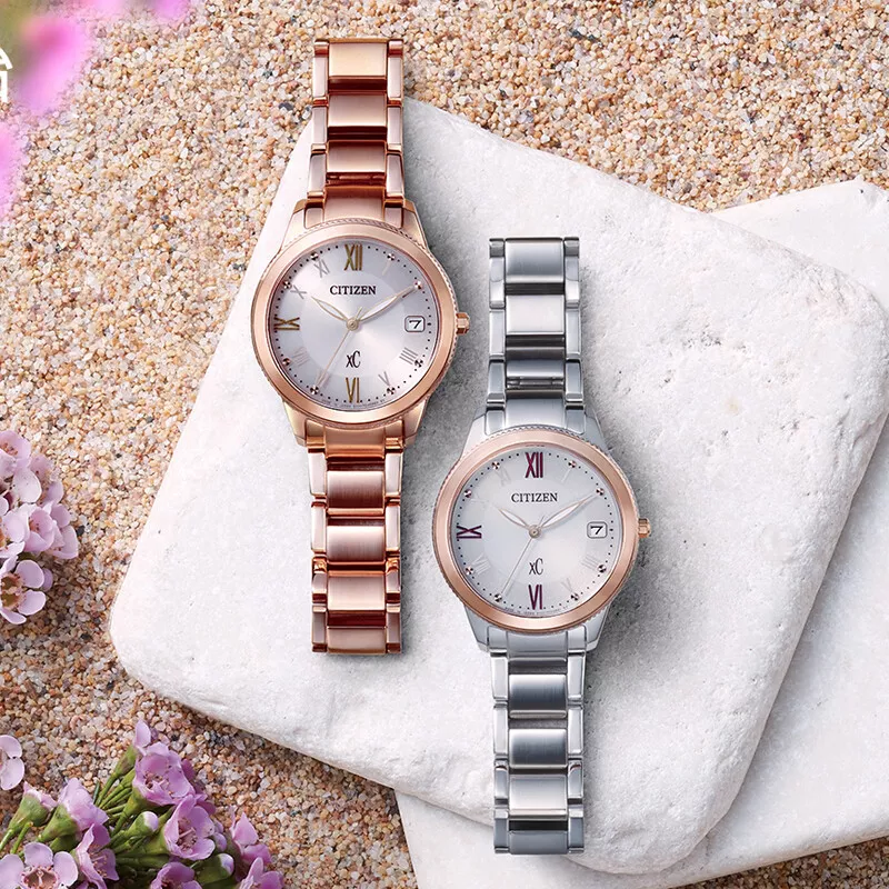 西铁城CITIZEN xC系列光动能时尚优雅女表EO1232-56W/EO1234-51A