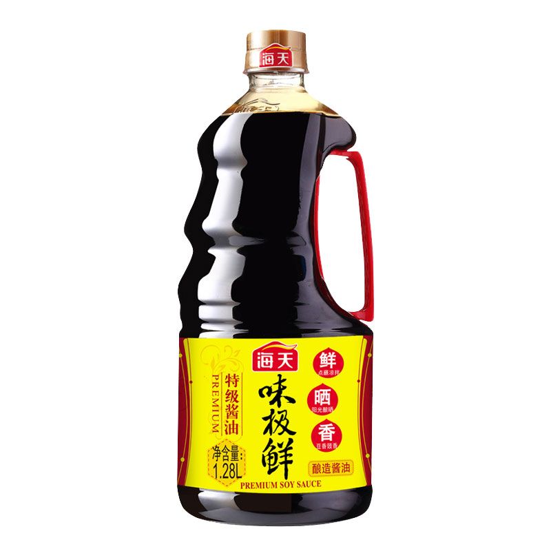 海天 酱油 味极鲜特级生抽1.28L 中华老字号