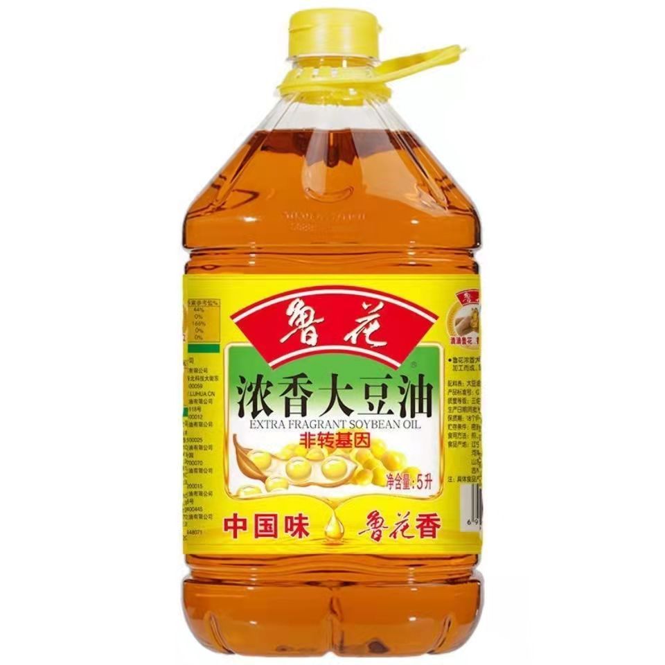 鲁花 浓香大豆油 非转基因食用油 5L