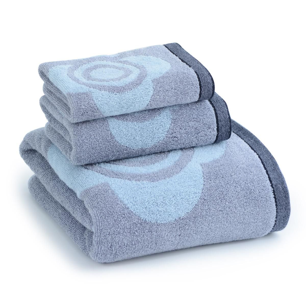 洁丽雅 纯棉浴巾纯棉毛巾全棉吸水家用舒适柔软亲肤1浴巾1毛巾1方巾 兰 140*70cm/76*35cm/35*35cm