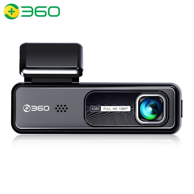 360 行车记录仪K380套装版 微光夜视 高清录影 智能语音 隐藏式安装（内含32G高速tf卡） 不限车型