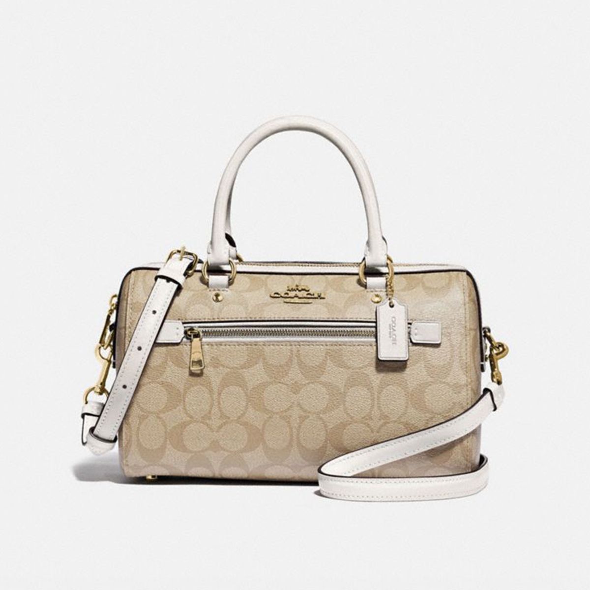 COACH 蔻驰 女士ROWAN单肩斜挎手提包波士顿包F83607
