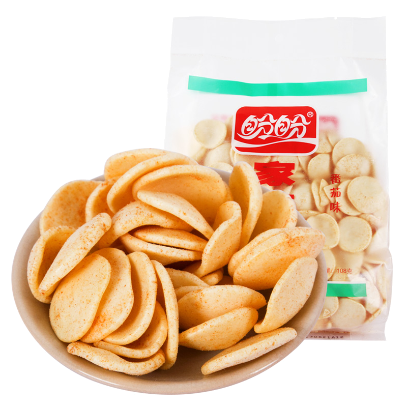 盼盼家庭号薯片怀旧休闲零食品大礼包马铃薯土豆片膨化 随机口味100g