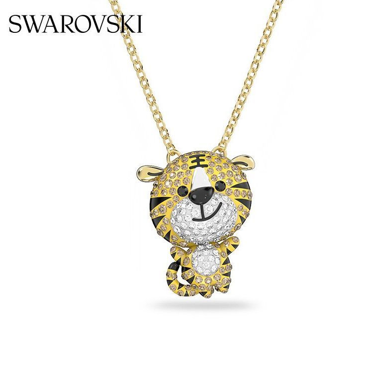 施华洛世奇 Zodiac Tiger 萌虎送福项链 彩色 5620291-分期