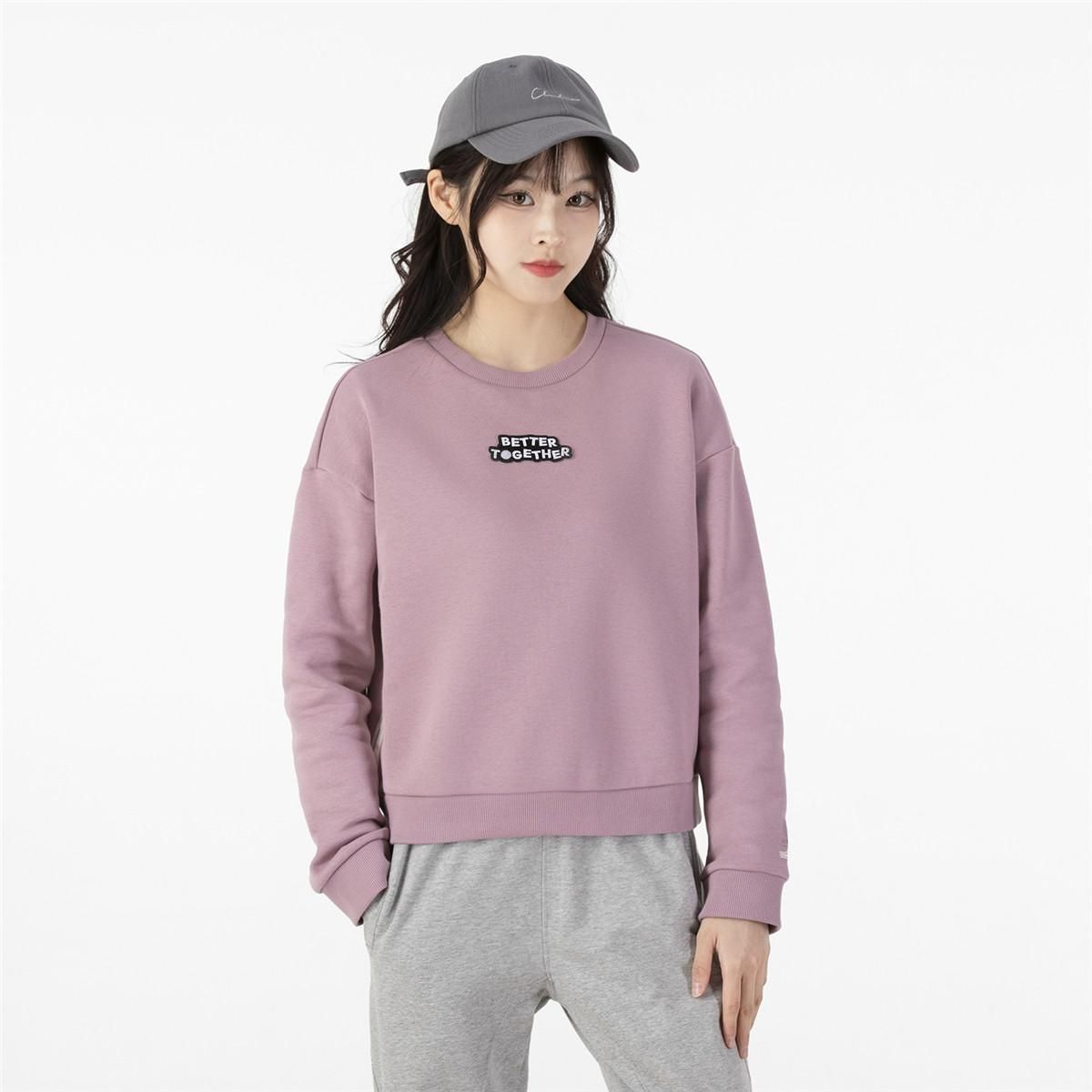 Adidas NEO W SS 3S SWEAT女士舒适休闲运动圆领卫衣内里薄绒