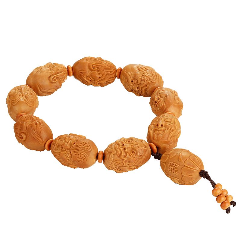 京东直供 妍韵珠宝精品橄榄核手串十八罗汉橄榄胡油核核雕手串男女士款文玩佛珠手链