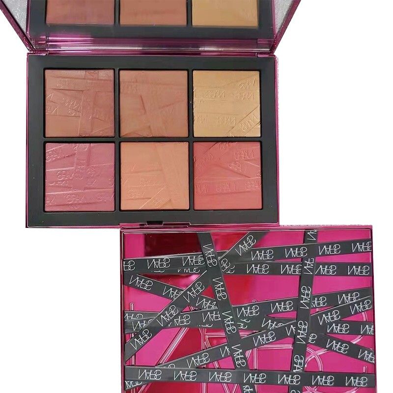 NARS/纳斯 圣诞六色绑带腮红盘 3g*6 美国进口 氛围感显嫩牛奶蜜桃粉 Star Beauty