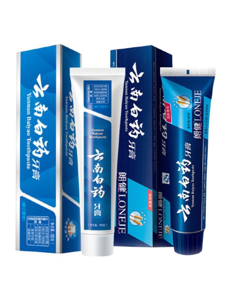 云南白药 【烟牙祛渍清新】烟后去渍润口180g+护龈清新留兰味180g