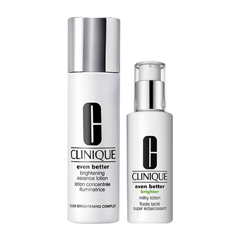 CLINIQUE/倩碧 匀净美白精华水乳套装 水175ml+乳液100ml 美国进口 淡斑敏感肌去黄 Star Beauty