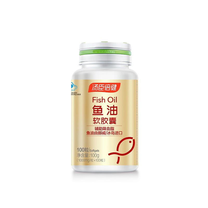 汤臣倍健 深海鱼油软胶囊 1000mg*100粒 中老年成人辅助降血脂 AA010306