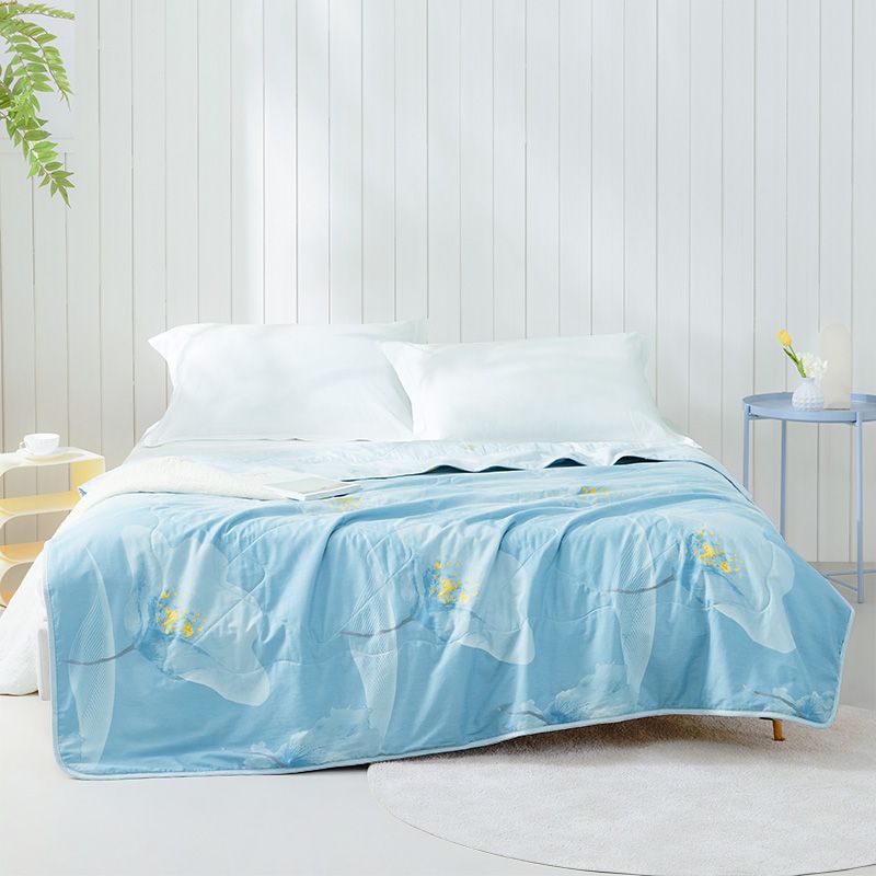 罗莱家纺 辽原栎丝™全棉可水洗蚕丝夏被 180*200cm/200*230cmYQB【可积分抵扣】
