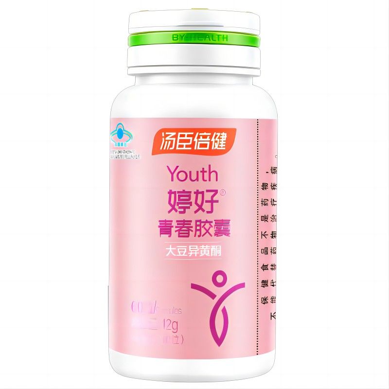 汤臣倍健 (送口罩5个)大豆异黄酮婷好青春胶囊60粒延缓衰老女人 赠品非同品牌