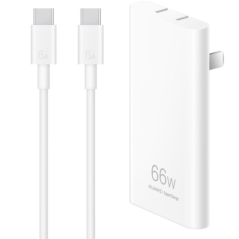 华为 HUAWEI 氮化镓超薄充电器（Max 66W）纤薄机身\GaN氮化镓技术\多品类设备兼容