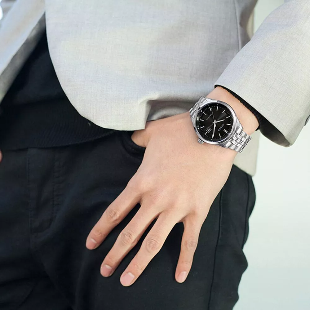 西铁城CITIZEN 光动能手表钢带男表BM7250-56L/BM7250-56E