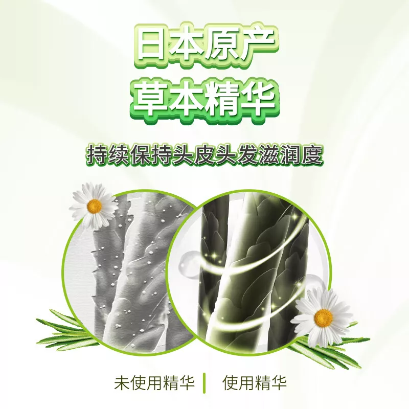 惠润 资生堂洗发水护发素植物无硅油男士女士鲜花绿野芳香洗护600ml柔顺滋润滋养干枯发质男女士通用