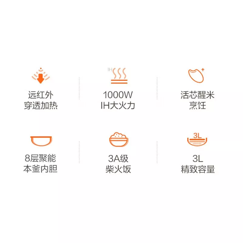 苏泊尔 （SUPOR）电饭煲家用3L 大火力远红外广口球底本釜内胆防溢沸煮IH电磁加热电饭煲SF30HC85
