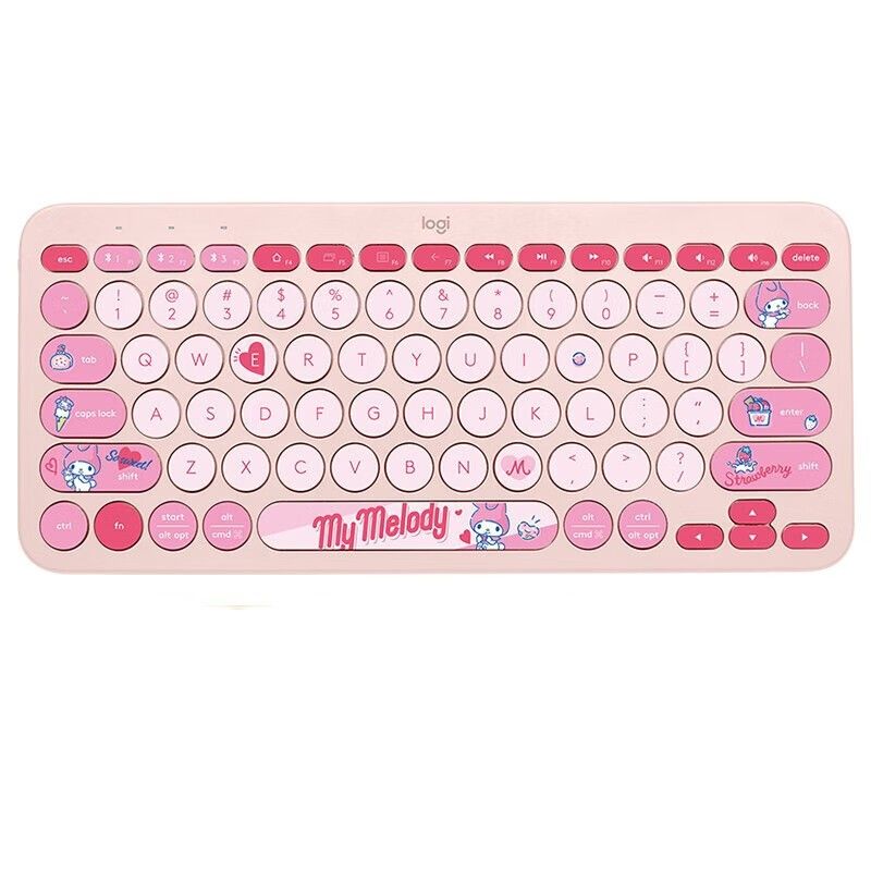 罗技 Logitech 多设备蓝牙键盘 K380 甜品屋美乐蒂