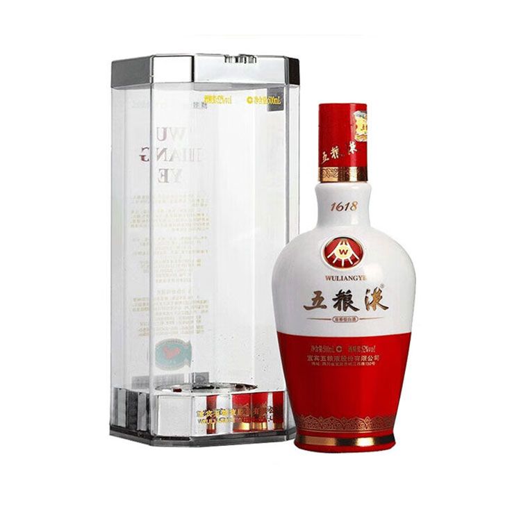 五粮液 1618 52度 500ML 单瓶装浓香型白酒