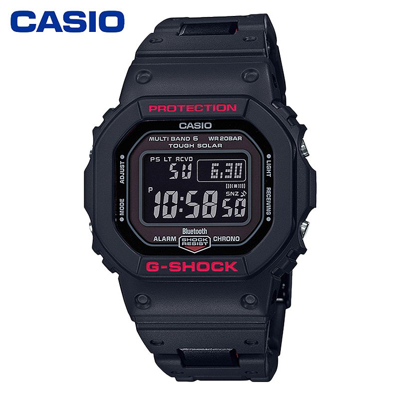 CASIO 卡西欧 男士手表潮流时尚小方表防水手表 GW-B5600HR-1PR