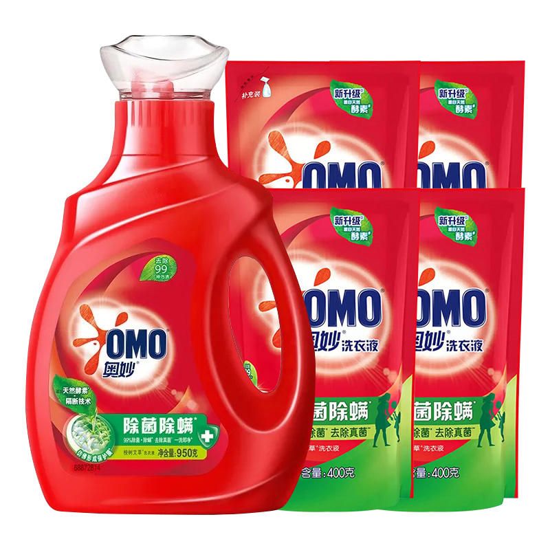 奥妙除菌除螨酵素洗衣液 950g+400g*4