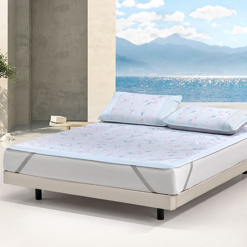 水星家纺 DH茉上白云印花冰丝席-K03   180cm×200cm