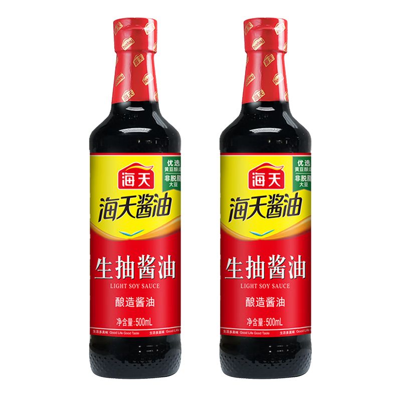 海天 生抽酱油500ml*2瓶