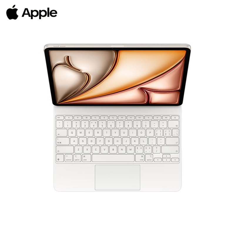 Apple 苹果平板妙控键盘-白色 适用于13英寸iPad Air(M3)/(M2) 平板键盘悬浮磁吸