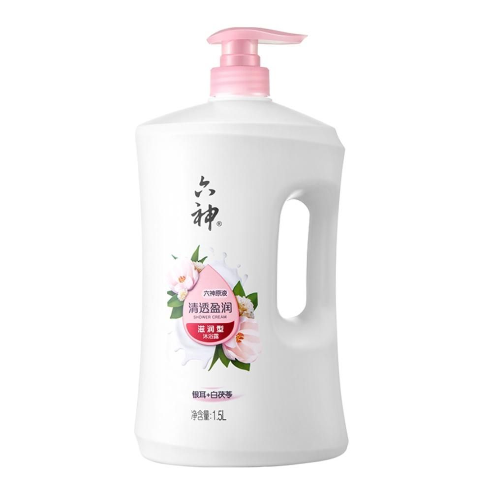 天猫 六神沐浴露清香白茯苓1.5L家庭装沐浴乳清透持久留香 1500ml；其他/other