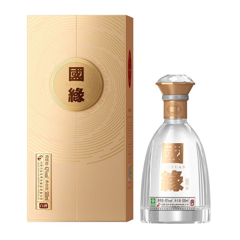 京东直供 國缘 对开  42度 500ml/瓶 浓香型 白酒 单瓶