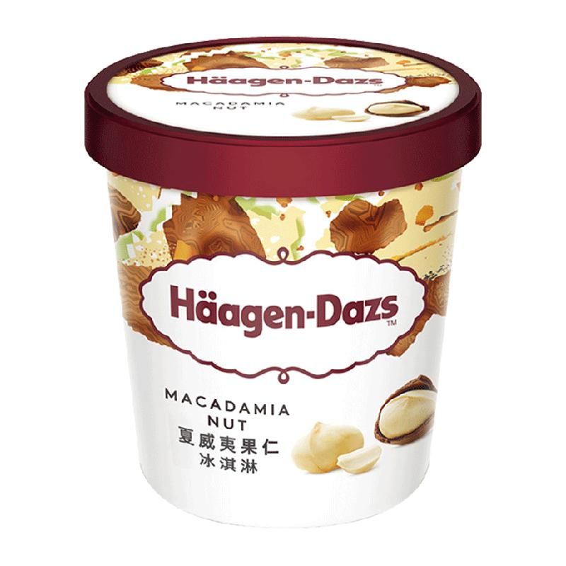 天猫 2杯起购 哈根达斯奶油冰淇淋夏威夷果仁味392g雪糕 无规格 .