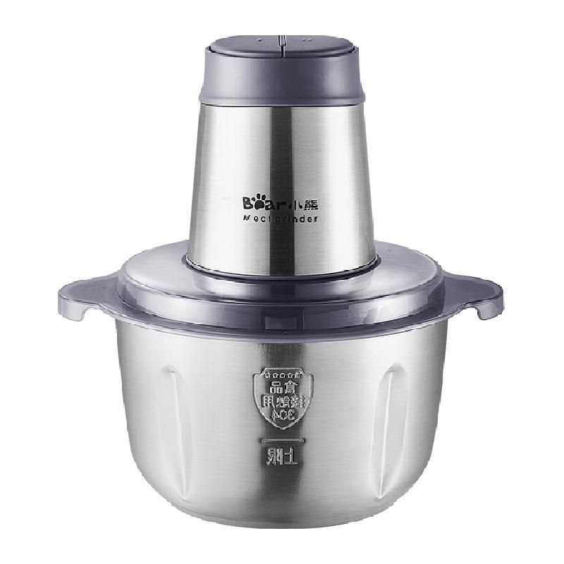 天猫 小熊绞肉机家用电动小型料理机全自动多功能打肉馅碎肉器搅拌辅食 【单刀】2L新款玻璃碗 性价比 .