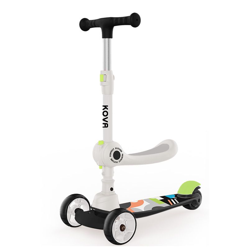 好孩子 （gb）滑板车儿童1-3-6岁折叠宝宝踏板车 儿童滑板车SC3007白色