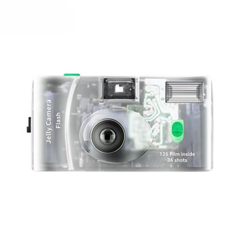 富士 JellyCamera Flash果冻相机 胶卷相机 C400果冻相机 可拍36张透明胶片相机 一次性胶卷相机