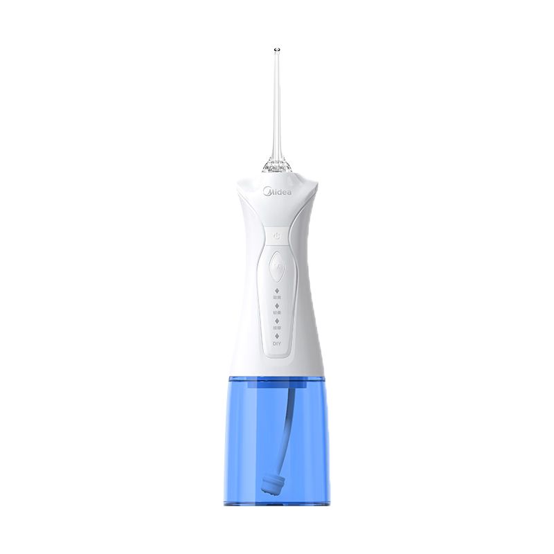 京东直供 美的（Midea）冲牙器水牙线 家用便携电动洁牙器  牙齿清洁器 可搭配正畸喷嘴MC-BJ0102小蓝鲸 送男生女生礼物